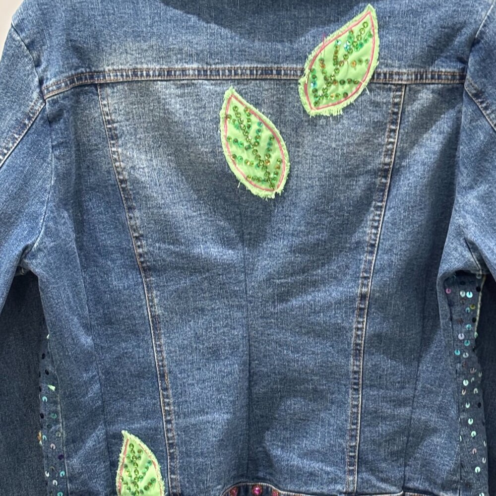 Berek by Takako Saxon Embroidered Denim Jacket – Size Medium - FREE SHIPPING - Picture 5 of 6